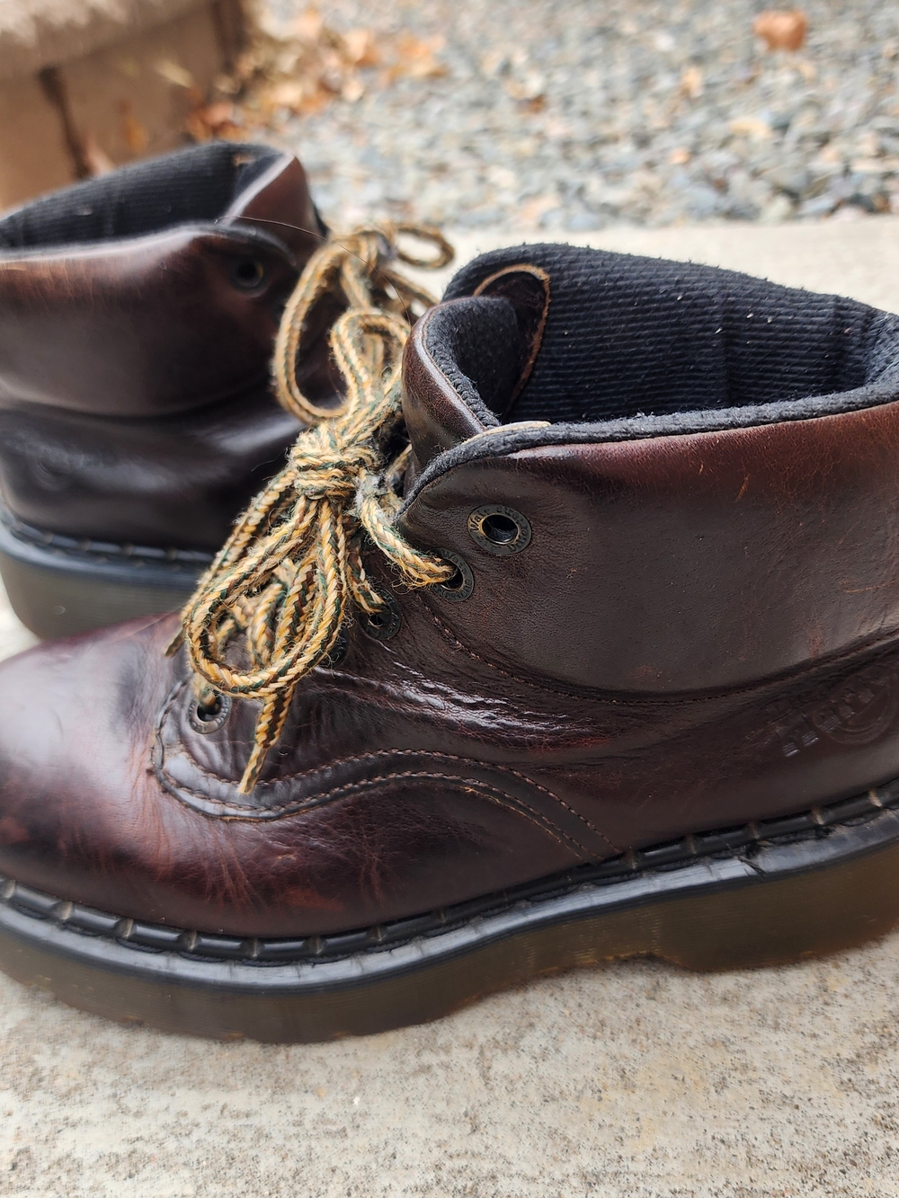Dr. Martens Vintage 8315 Made In England Envy‎ Brown Platform Boots Size UK 6